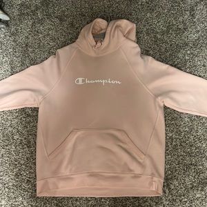 Light pink champion sweatshirt size xl
